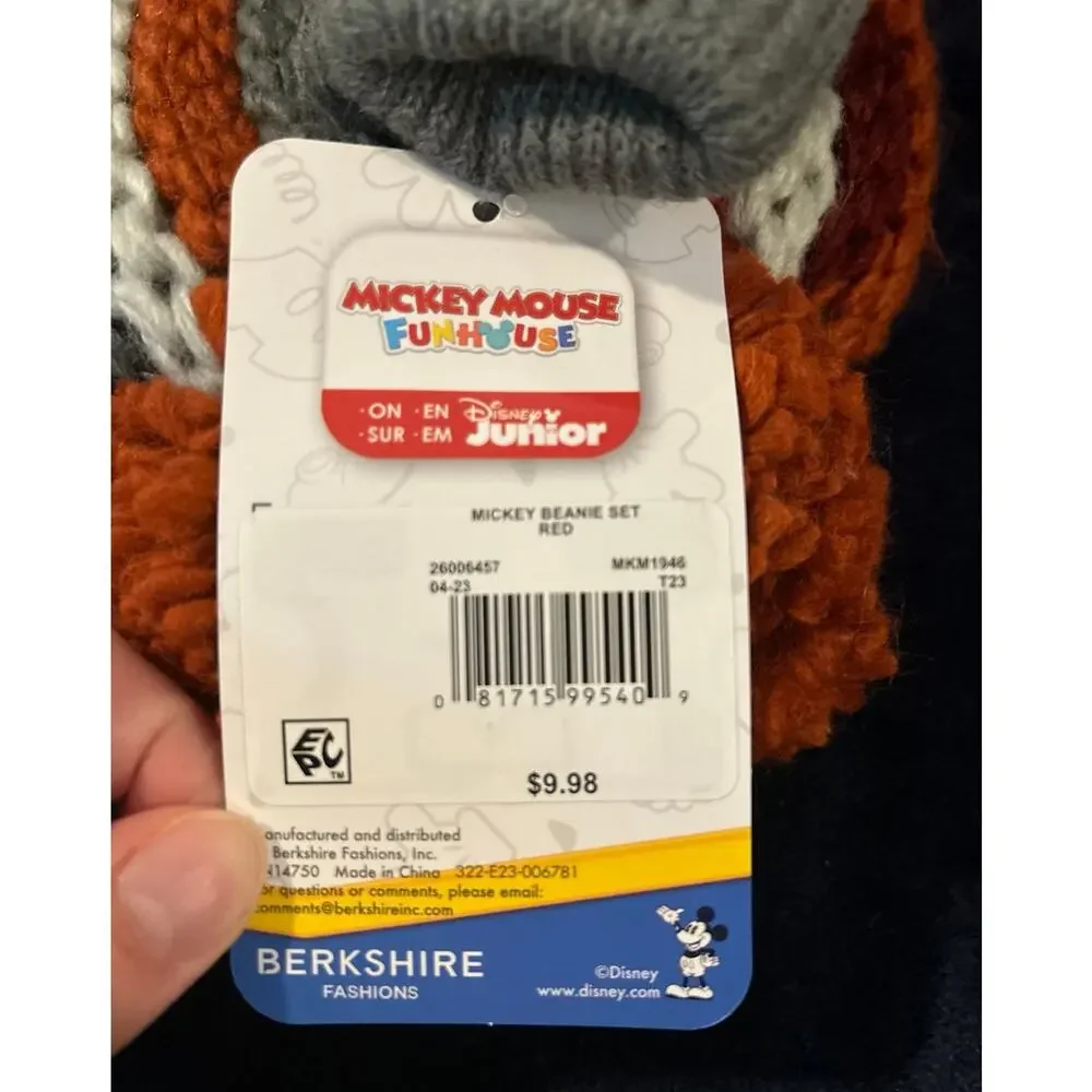 Mickey Mouse Kids Winter Hat and Glove Set